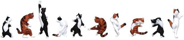 Kato HobbyTrain Lemke K28853 - Figuren Set Ninja Cats, 10pcs